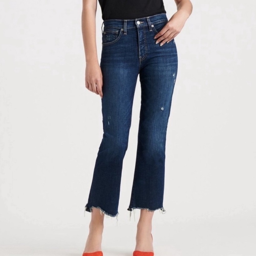 Lucky Brand High Rise Crop Mini Boot Bridgette jeans